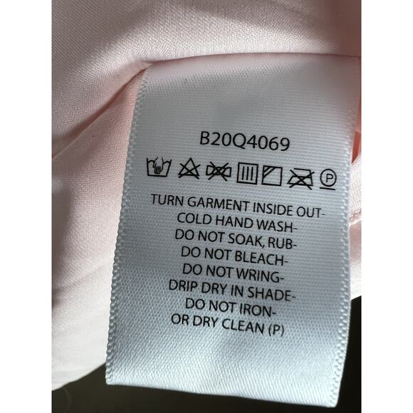 Size M Midi Dress Babydoll Strapless Sequin Fairy Glam Coquette Feminine Pink - Picture 9 of 9